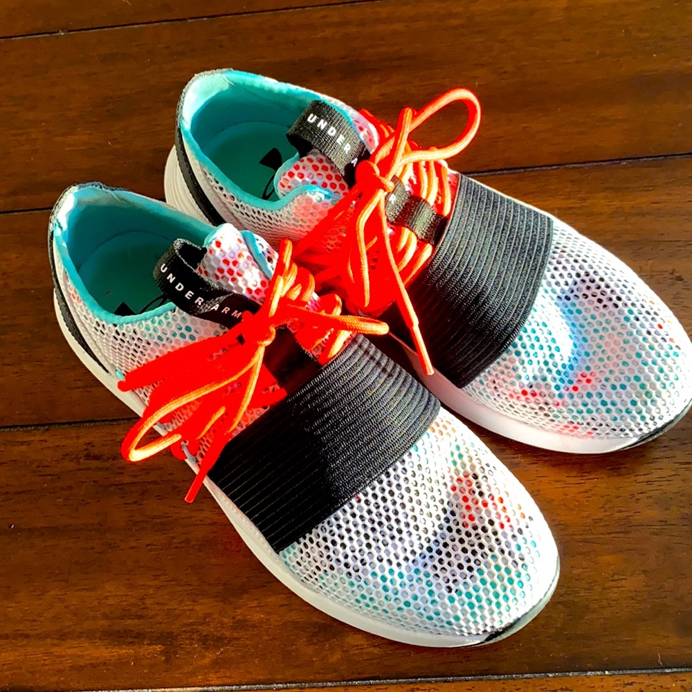 Under Armour paint splotch sneakers